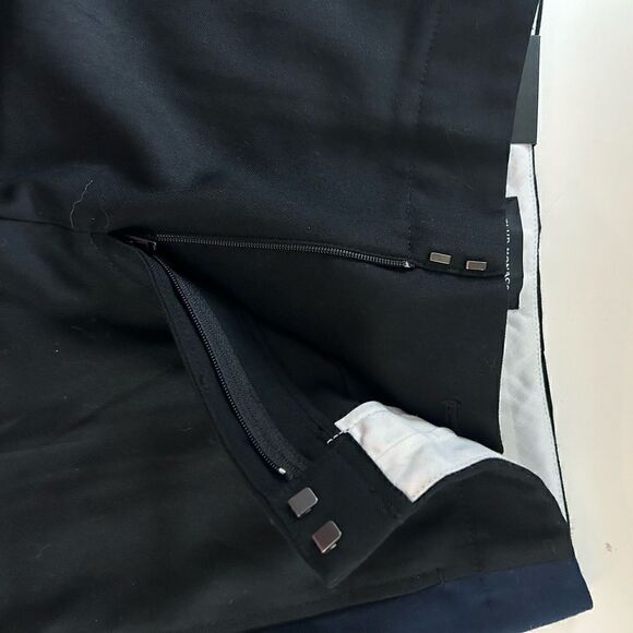 NEW Club Monaco Black Blue Ryanne slim leg Pant Size 0 - Picture 6 of 15